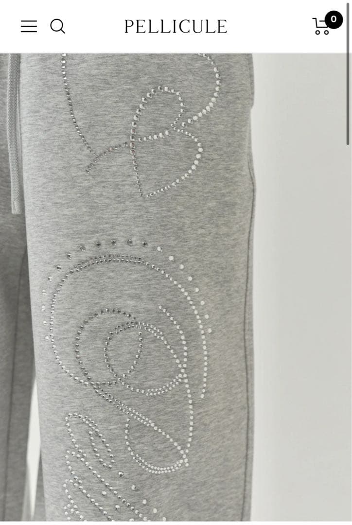 Pellicule ペリキュール スウェットパンツ グレー