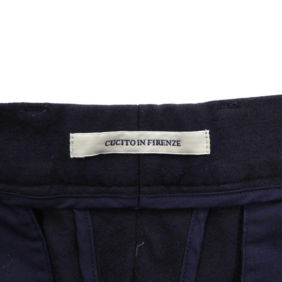 ジャブスアルキヴィオ マサッチョ ウール ドローコードパンツ ネイビー 50