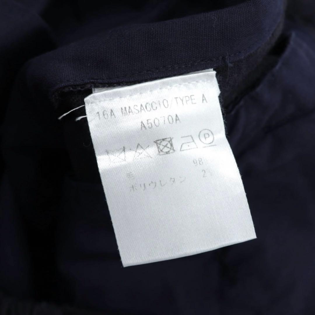 ジャブスアルキヴィオ マサッチョ ウール ドローコードパンツ ネイビー 50