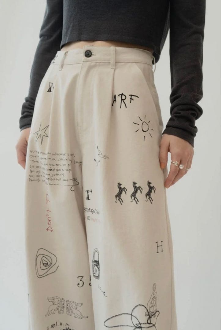 Knuth Marf high waist tatoo pants Sサイズ