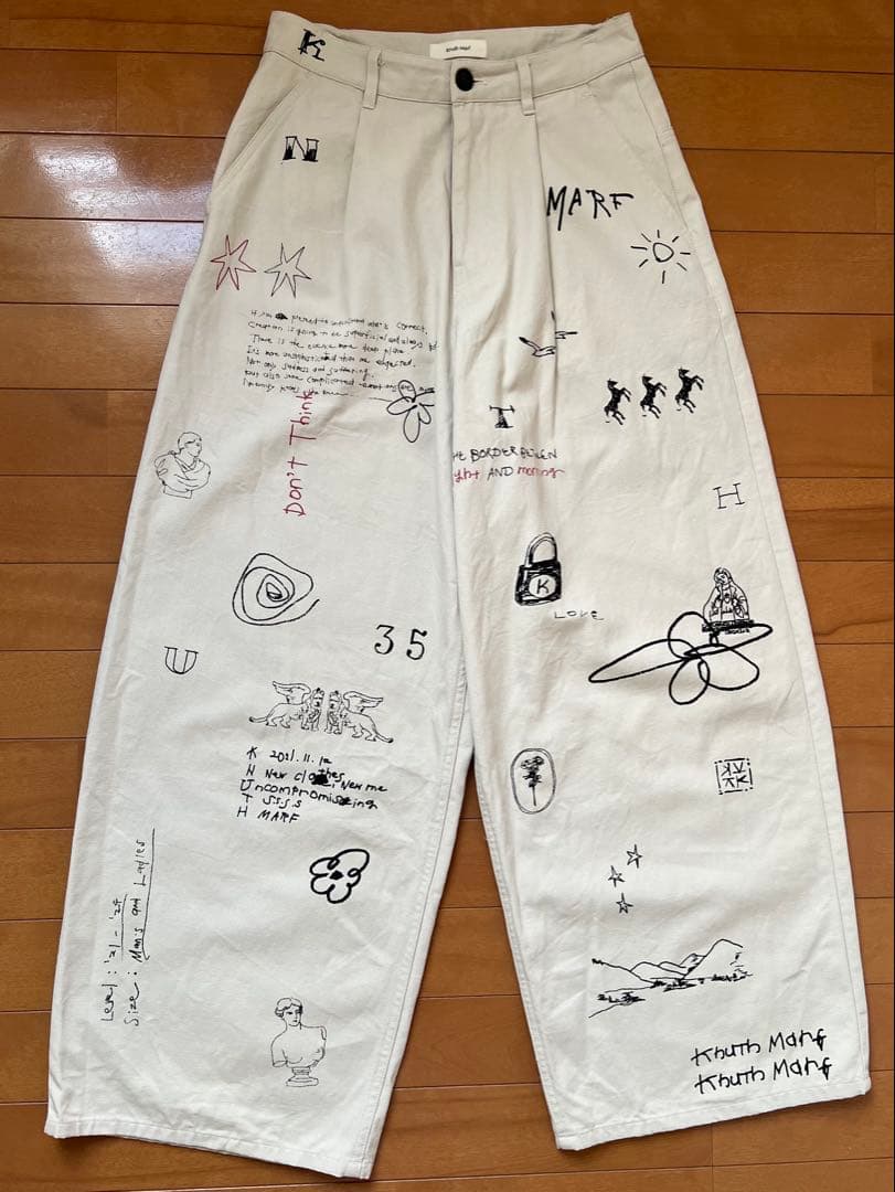 Knuth Marf high waist tatoo pants Sサイズ