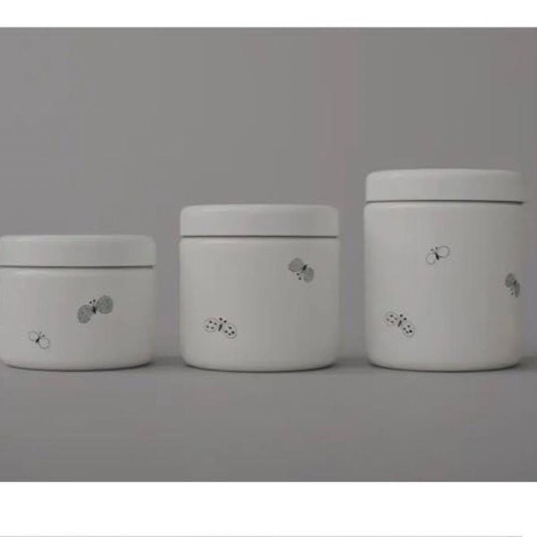 ミナペルホネン　野田琺瑯　3個セット　缶　ちょうちょ　SML 新品　ツツ