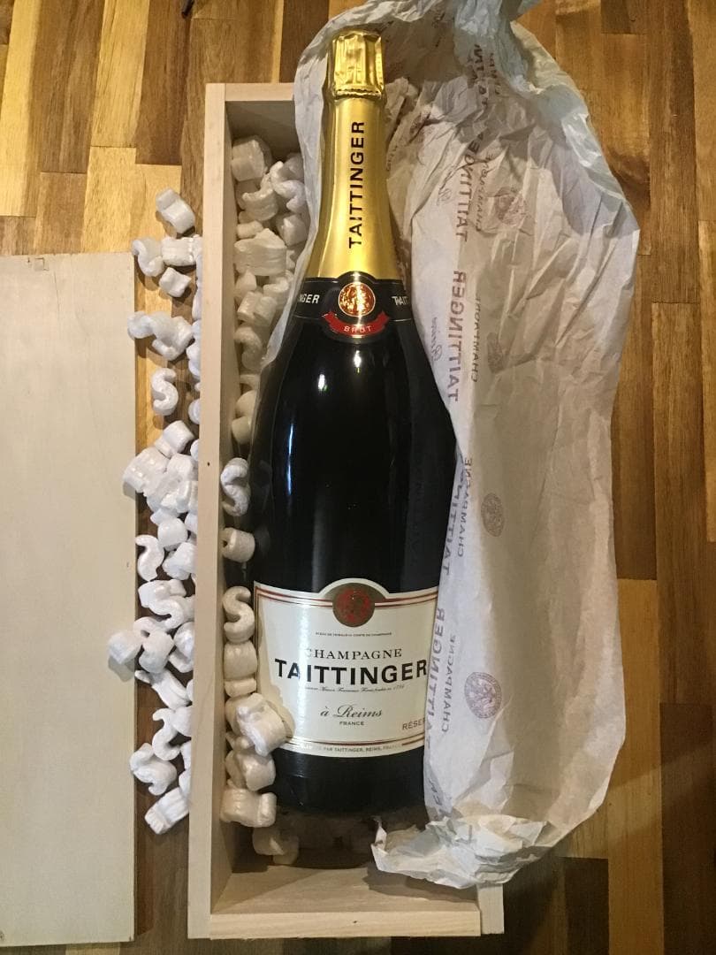 Xmas 木箱Wマグナム 3L　シャンパン【テタンジェ ブリュット レゼルブ 】