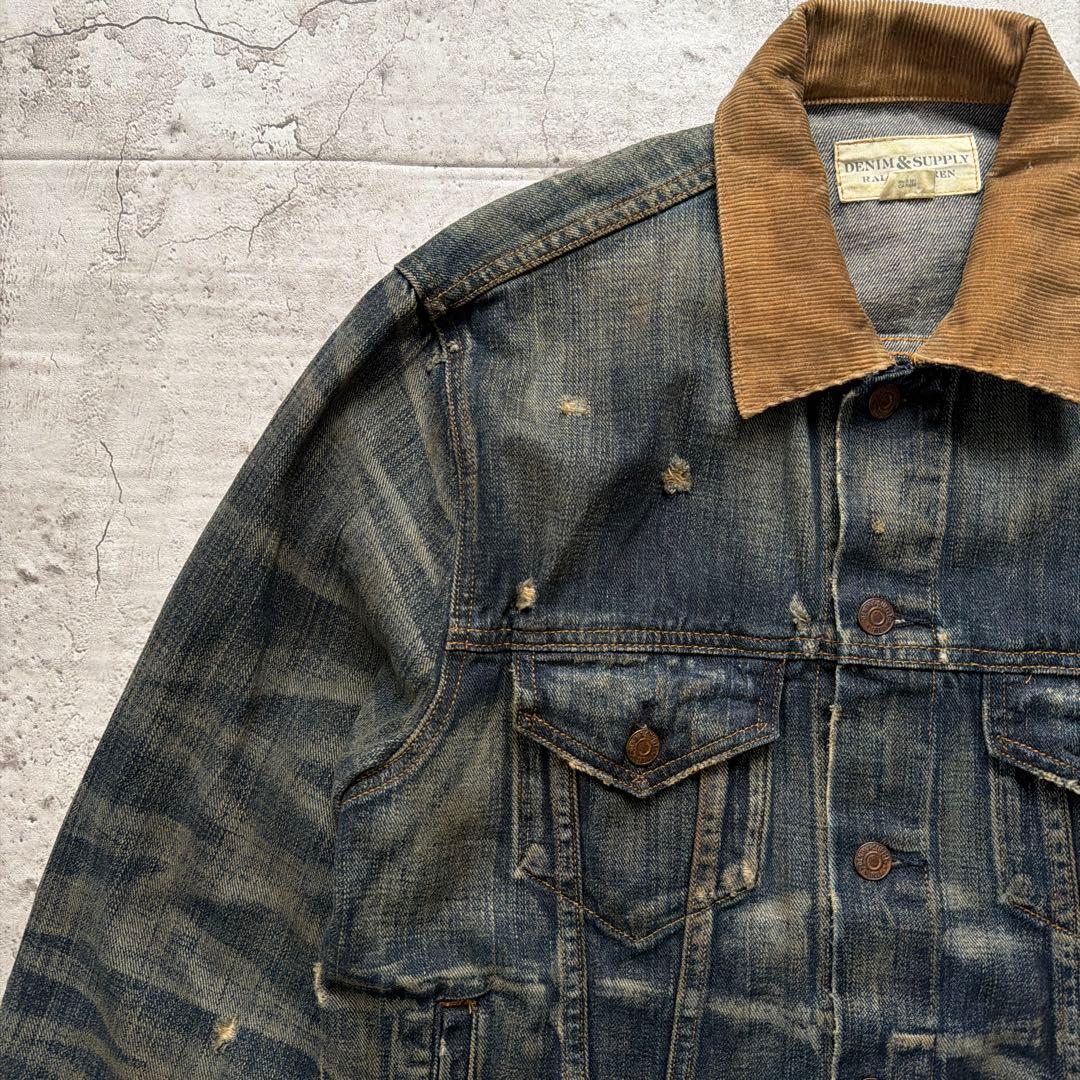 DENIM & SUPPLY デニムジャケット アートピース　サイズL