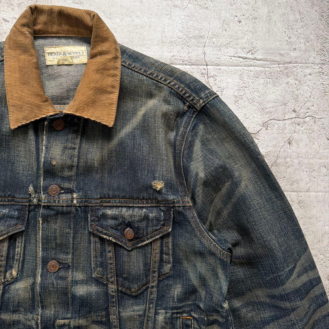 DENIM & SUPPLY デニムジャケット アートピース　サイズL