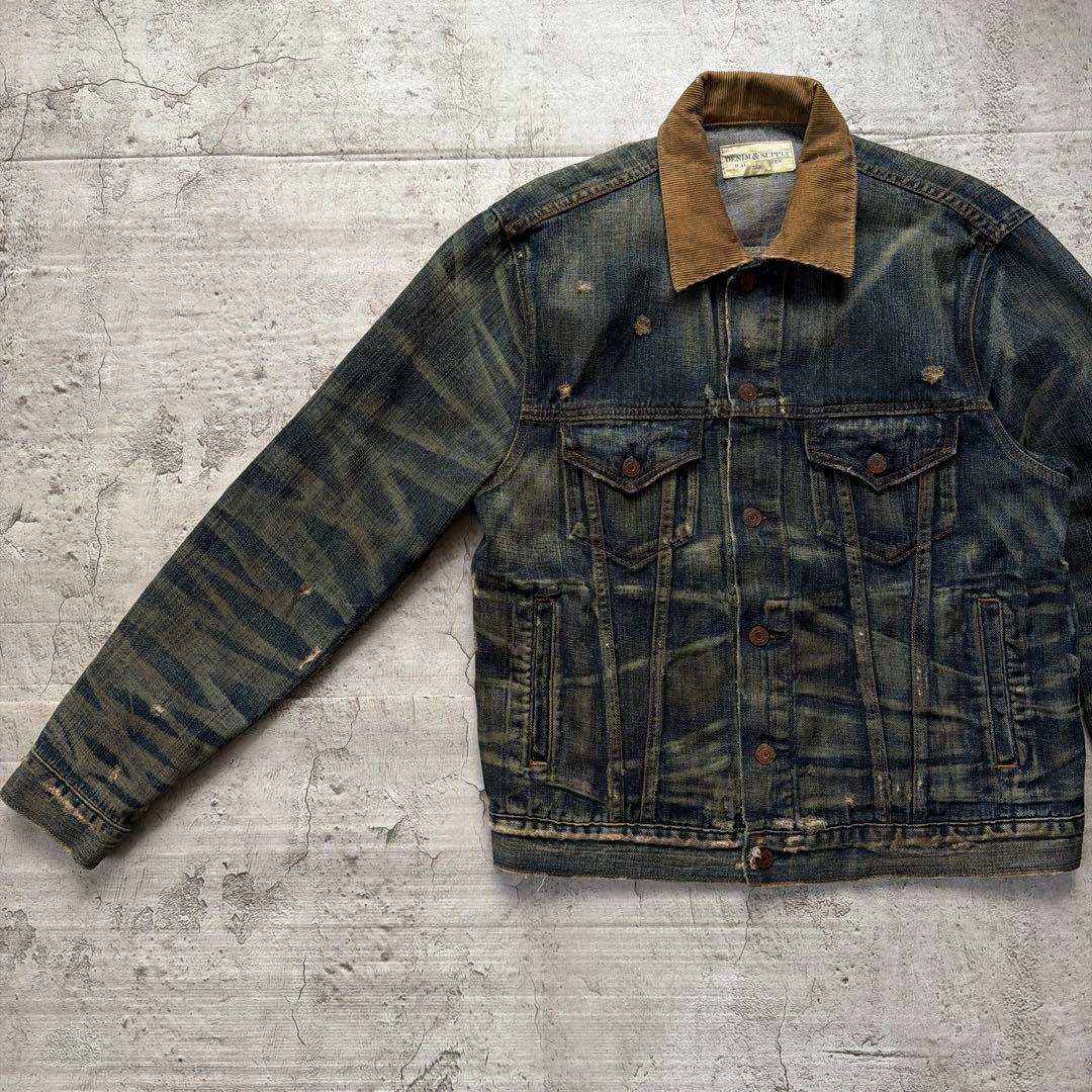 DENIM & SUPPLY デニムジャケット アートピース　サイズL