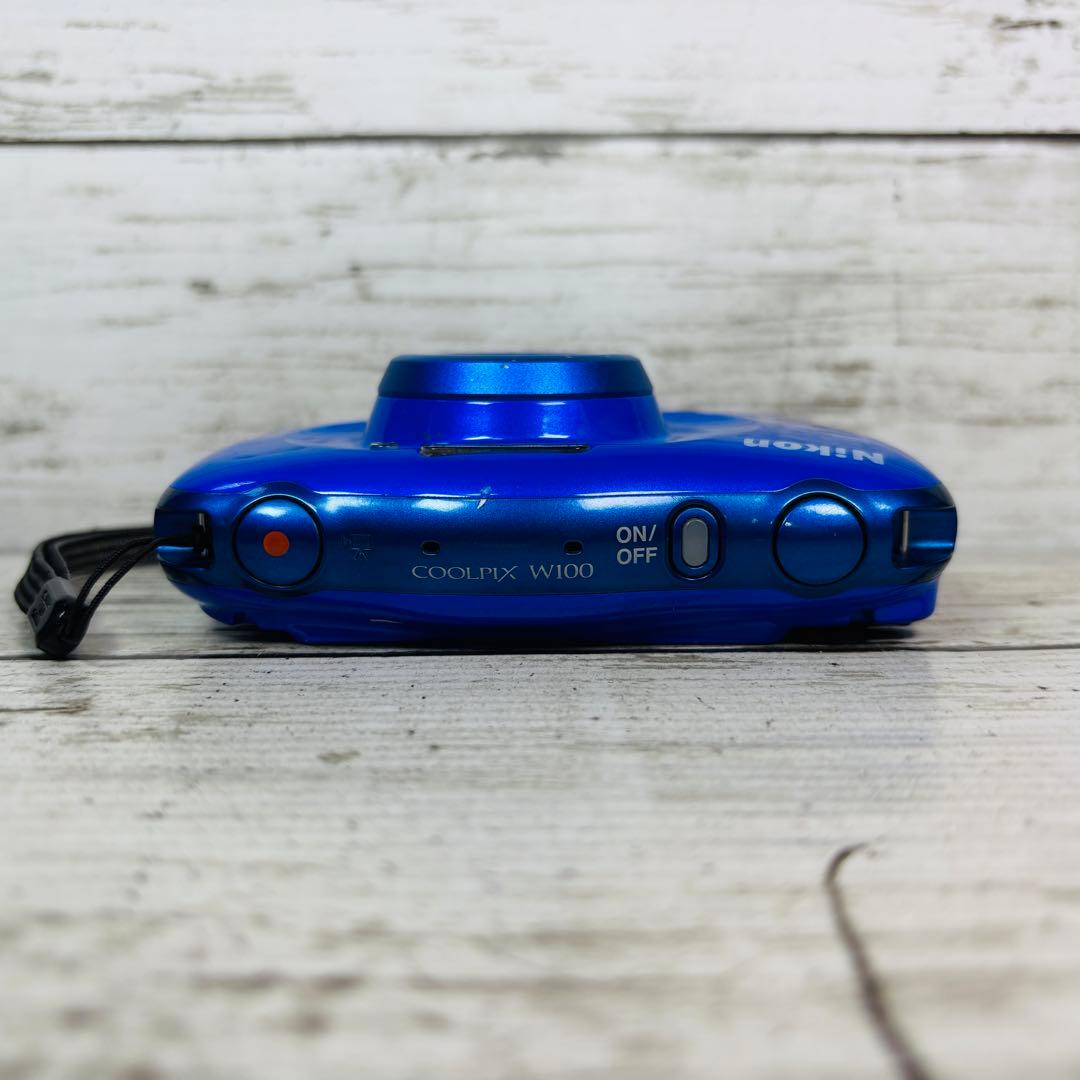 【動作良好】Nikon デジタルカメラCOOLPIX W100 ブルー