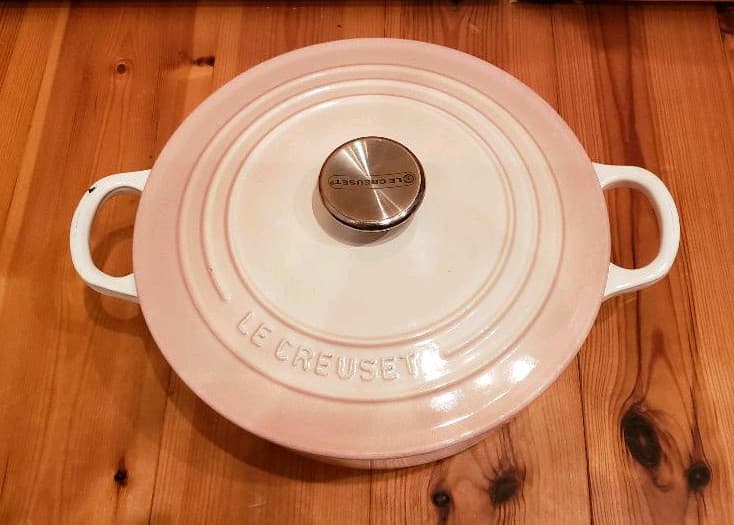 ●LE CREUSET●希少●パウダーピンク●ココットジャポネーズ●22㎝●