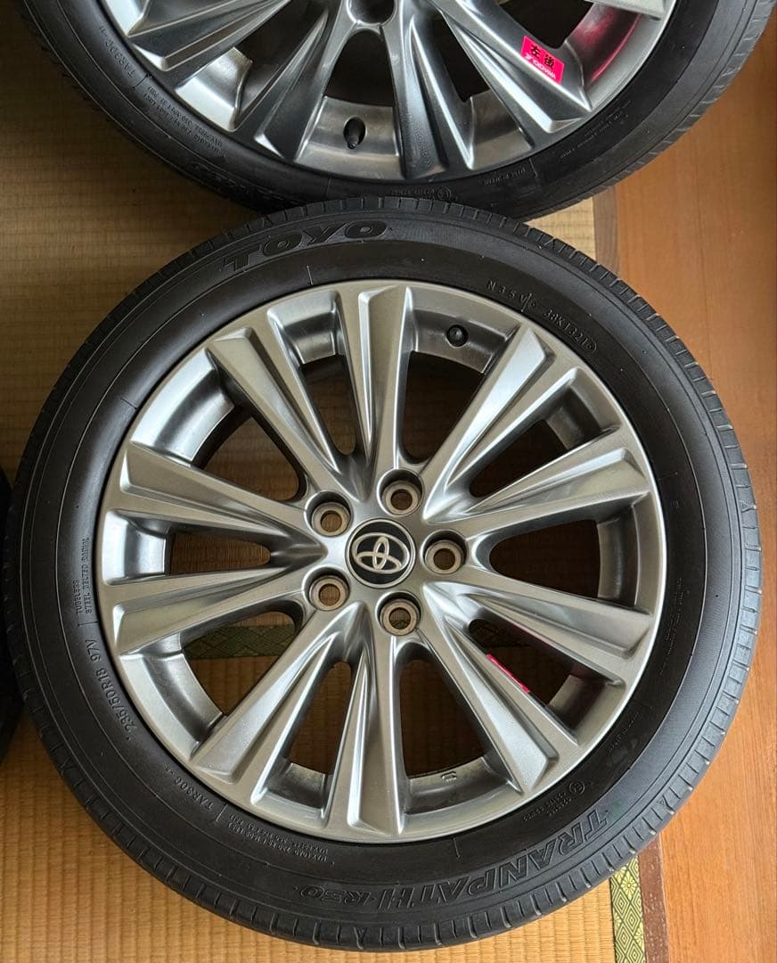 30系アルファード　トヨタ 18インチ ホイールセット トーヨータイヤ辰