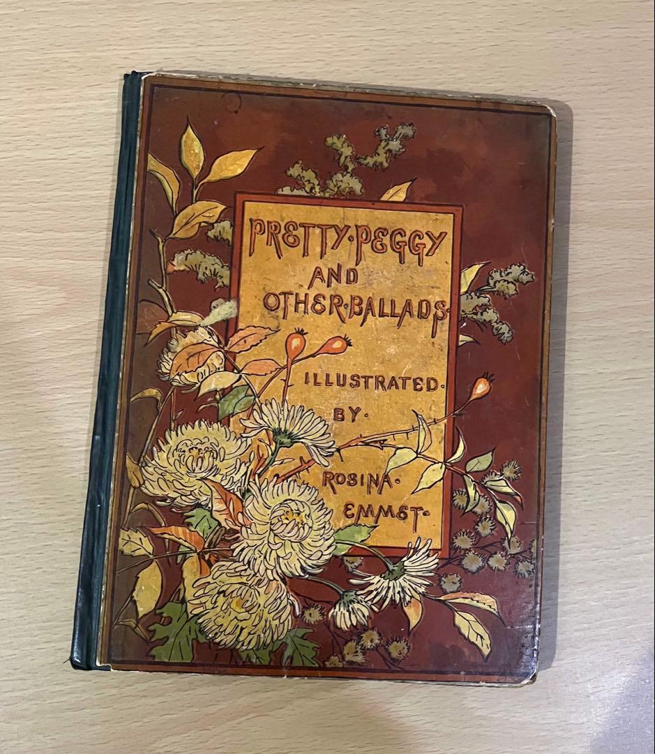 No416希少 アンティーク 古書 洋書 絵本 ビクトリアン 児童書 民謡 童謡