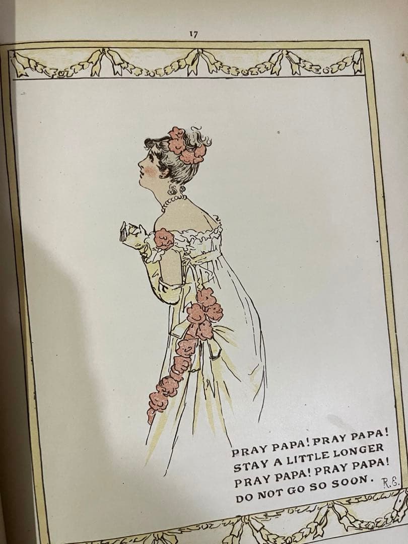 No416希少 アンティーク 古書 洋書 絵本 ビクトリアン 児童書 民謡 童謡