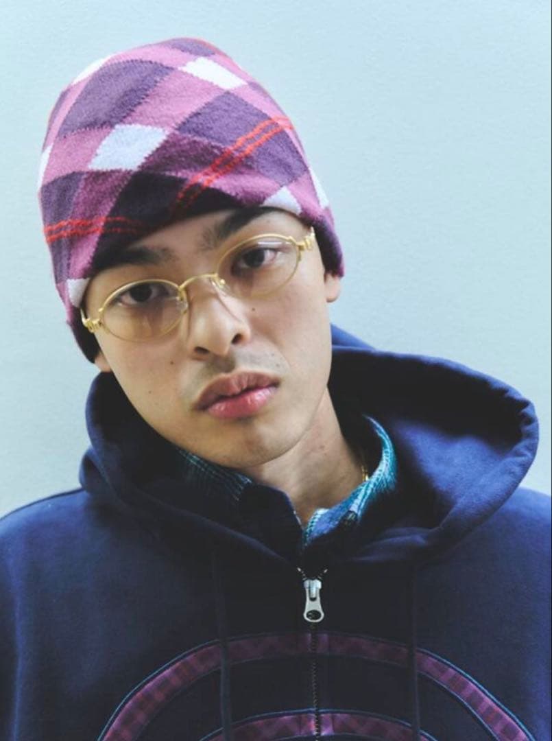 帽子 SOL soonerorlaterPLAID REVERSIBLE BEANIE