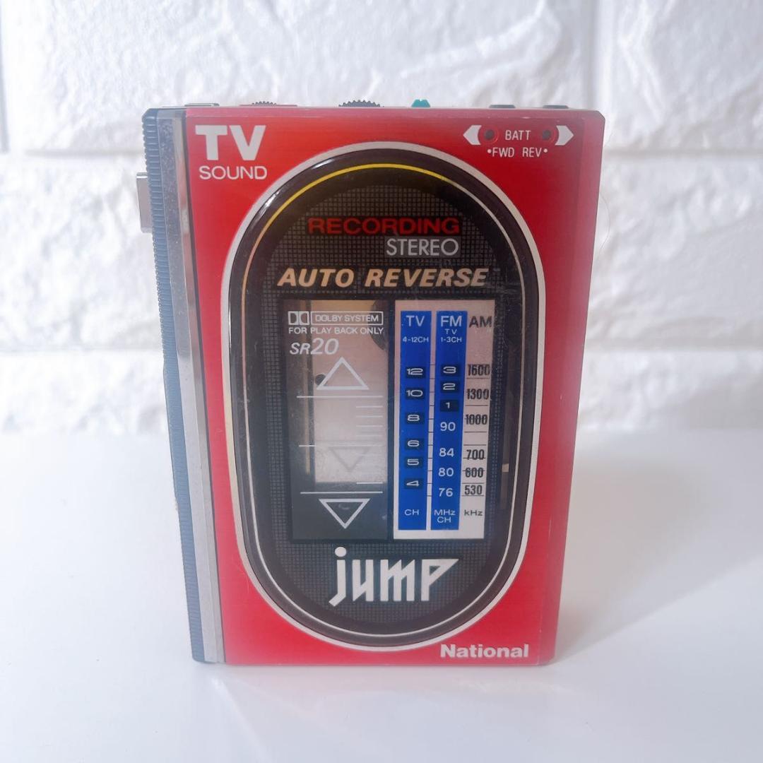 現状 National ナショナル カセットレコーダー RX-SR20 マイク付
