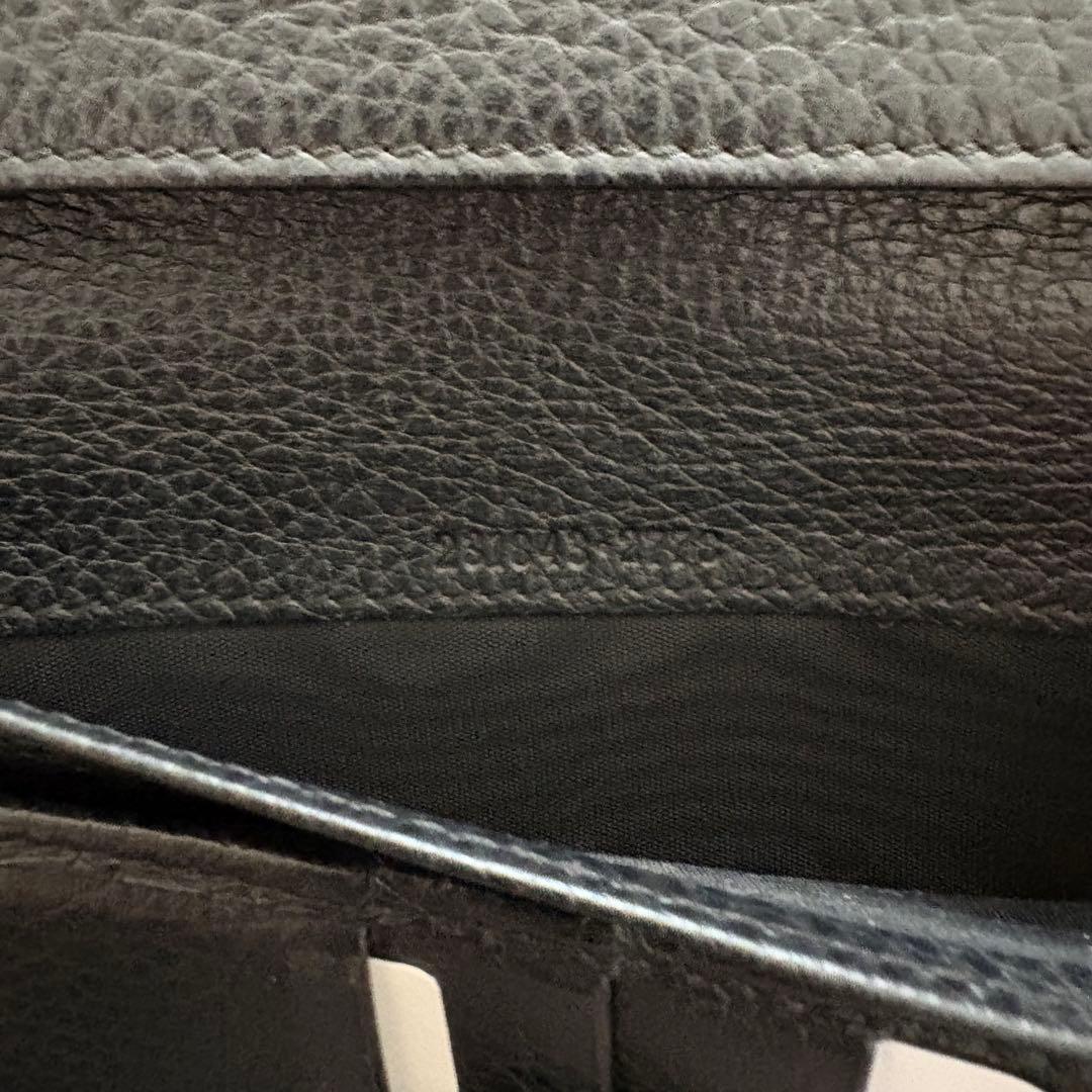 国内正規品GUCCI GGスタッズブラックレザー長財布