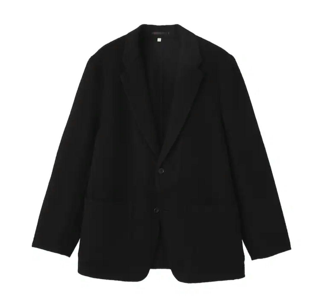 【ネット完売品】MUJI Labo紳士 カシミヤ混ジャケット XL 黒