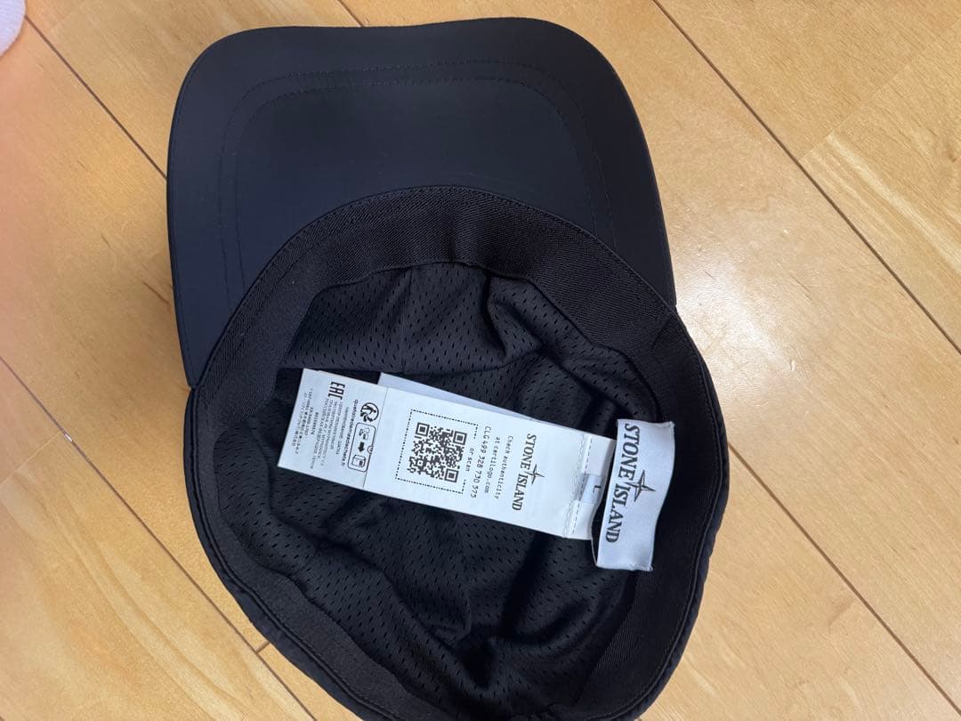 【美品】ストーンアイランド STONE  ブラックキャップ L