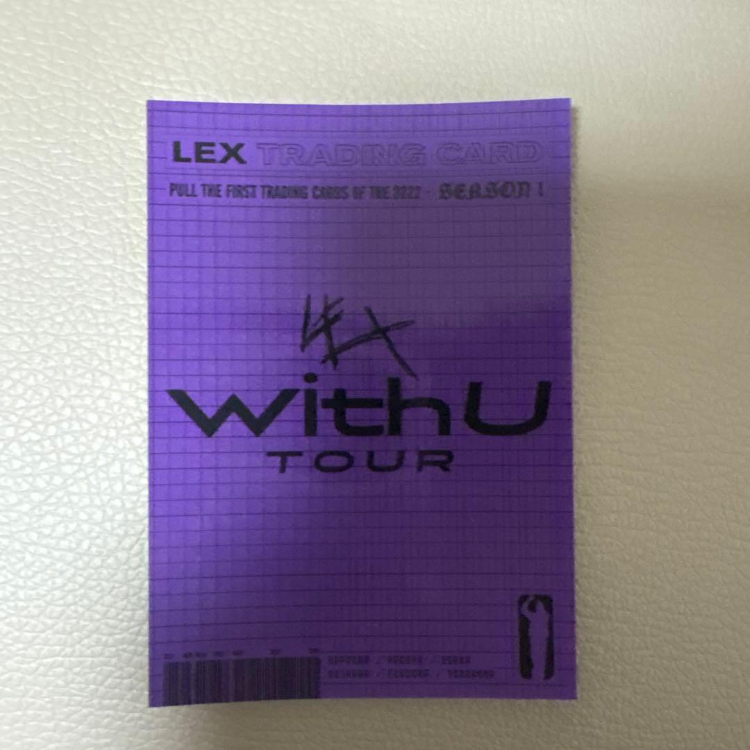 LEX ライブ限定キラカード(直筆サイン入りカード)