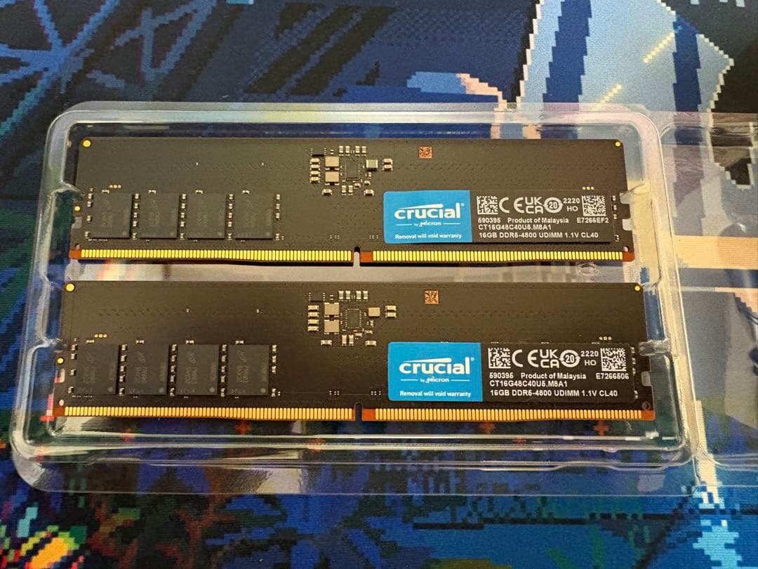 Crucial 16GB DDR5-4800 UDIMM 32GB メモリ