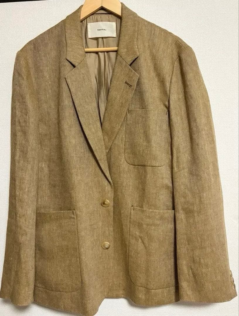 値下: todayful Boyfriend Linen Jacket