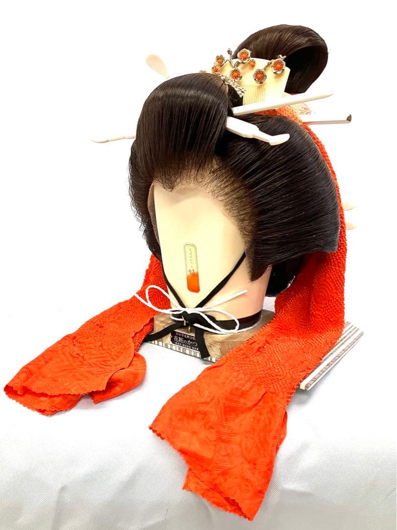 辰巳８号サイズ、一つ兵庫(ゲンコツ)中古舞踊かつら、日本髪かつら、大衆演劇かつら