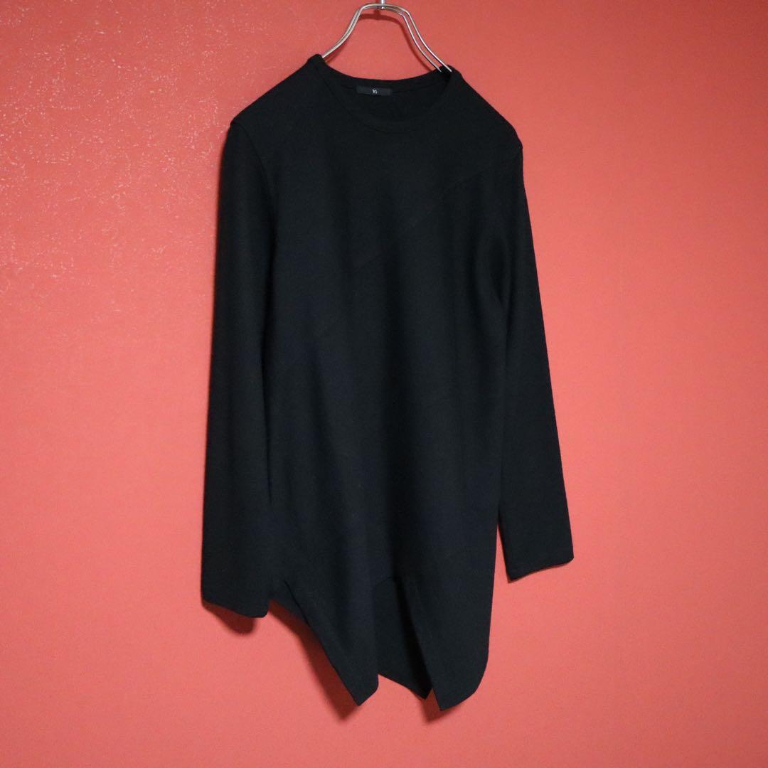 Y's ヨウジヤマモト 90s 斜めステッチ ZIGZAG 変形デザイン ロンT