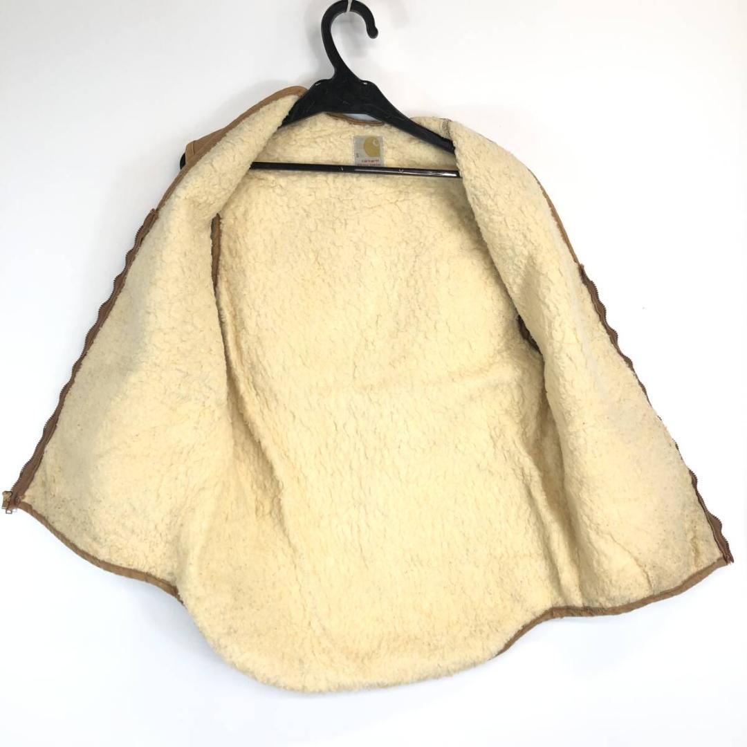 70s Vintage カーハート 裏ボア ダック地 ベスト Sサイズ