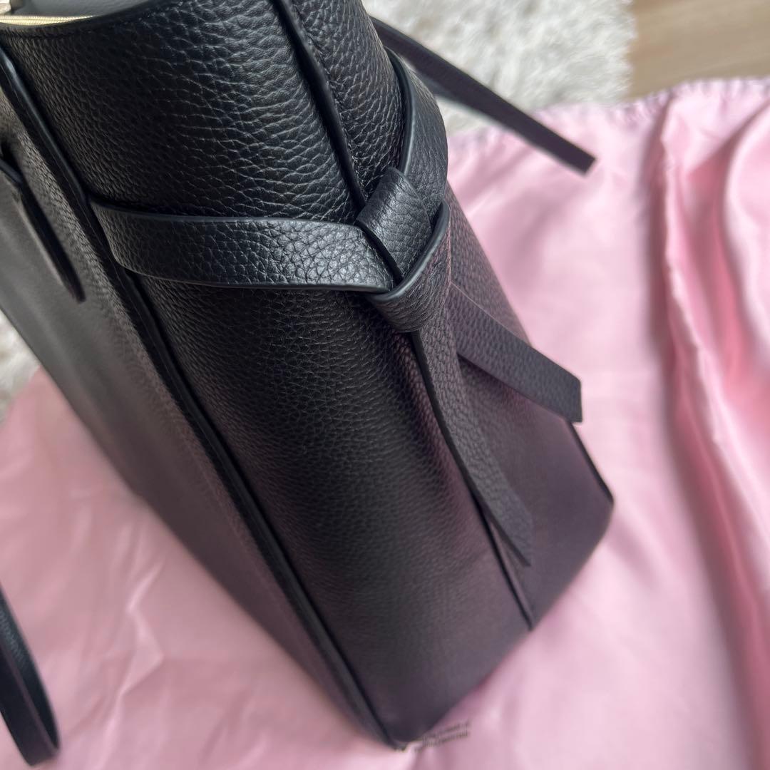 Kate Spade ブラック ノットラージ　トート A4対応バッグ