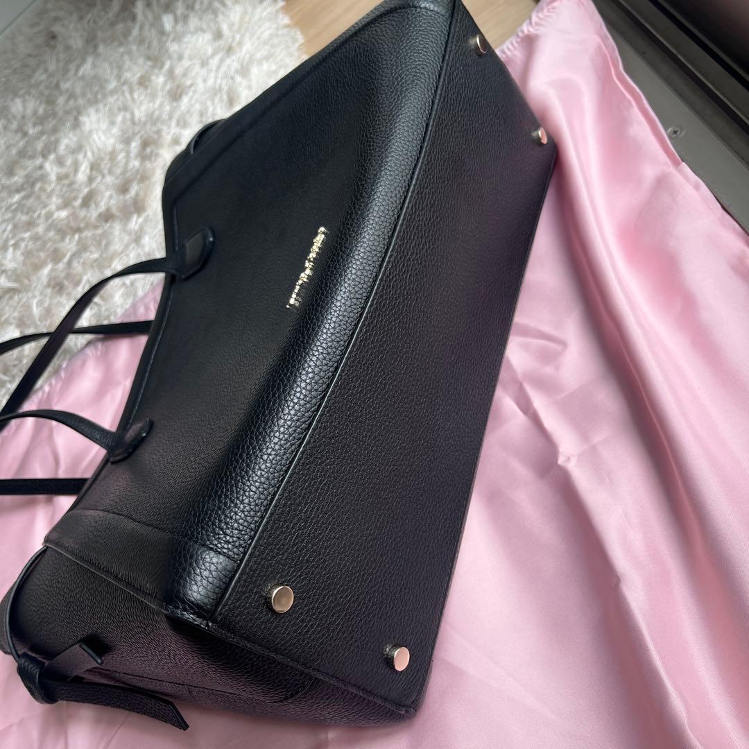 Kate Spade ブラック ノットラージ　トート A4対応バッグ