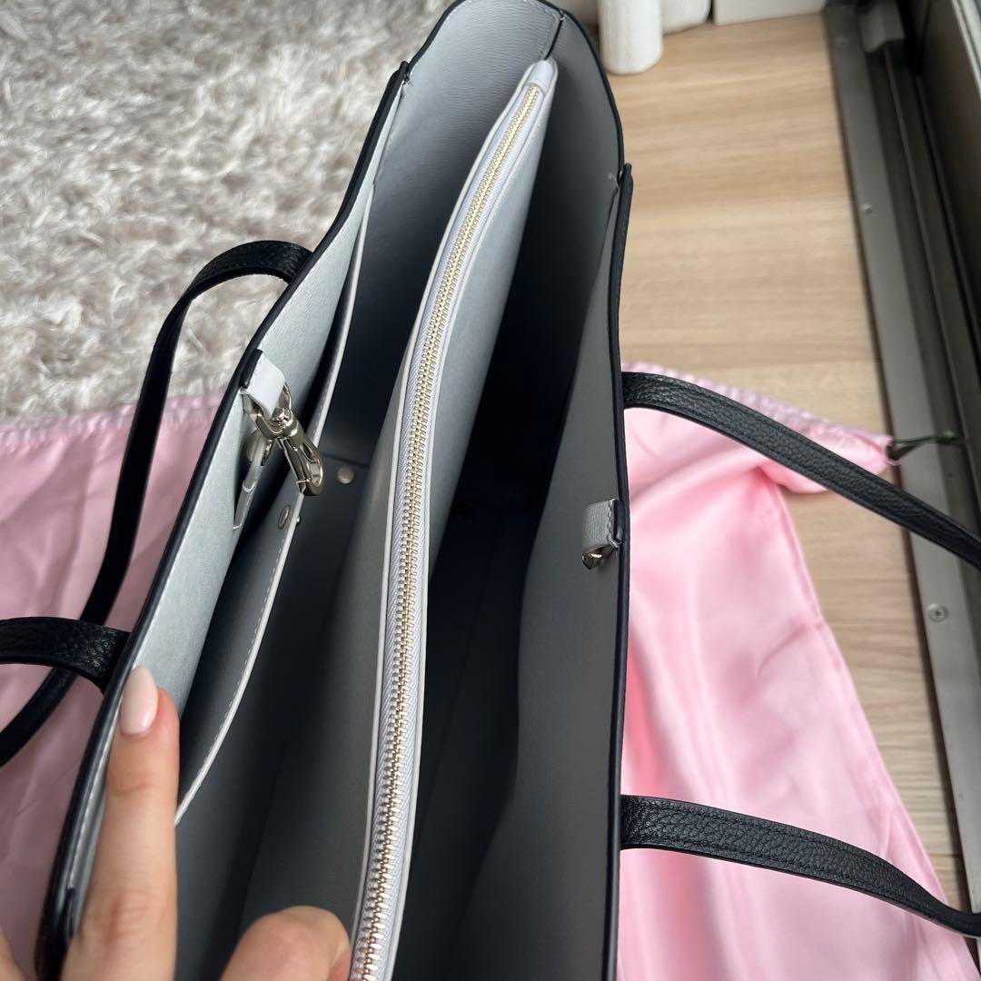 Kate Spade ブラック ノットラージ　トート A4対応バッグ