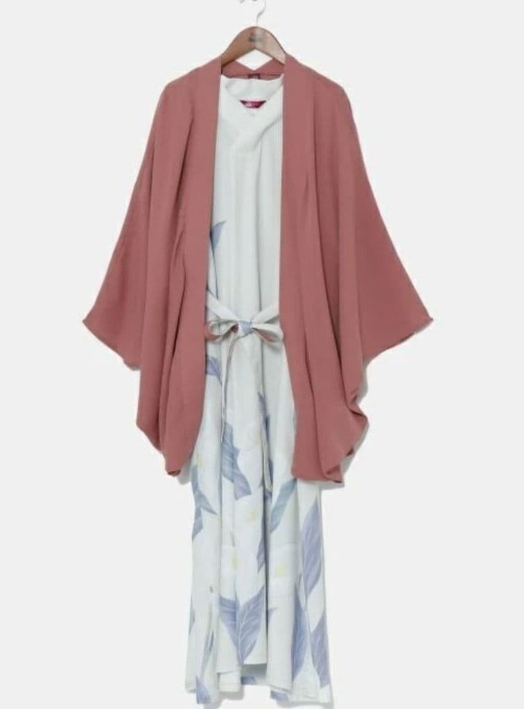 ワモノヤカヤ　新品未使用タグ付き水芭蕉羽織付きロングワンピースFREE SIZE