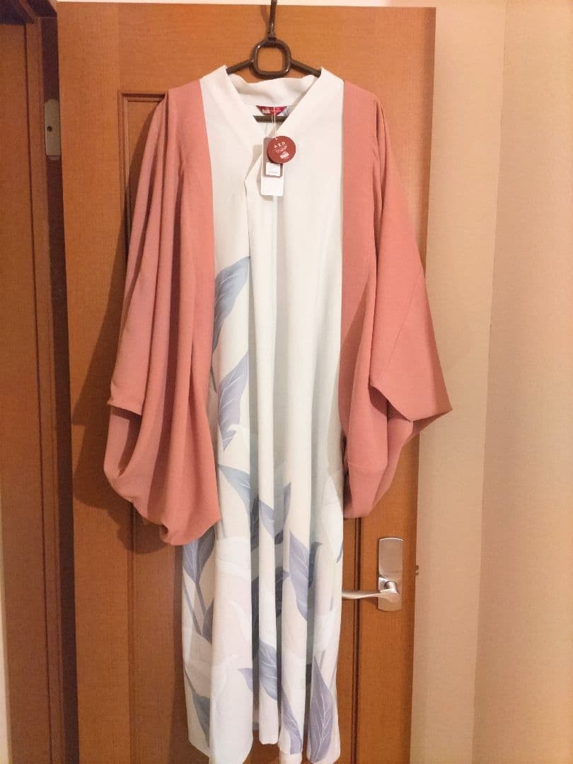 ワモノヤカヤ　新品未使用タグ付き水芭蕉羽織付きロングワンピースFREE SIZE