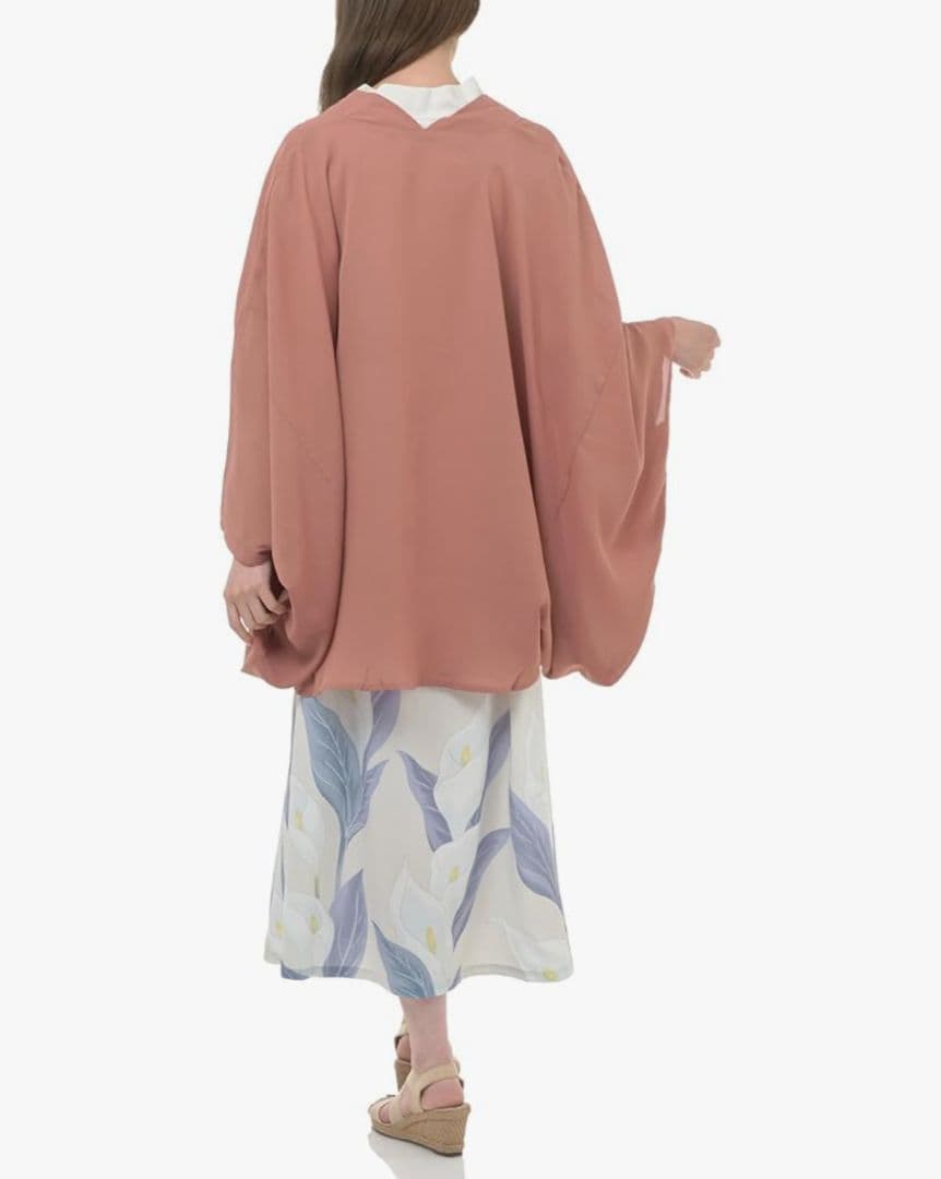 ワモノヤカヤ　新品未使用タグ付き水芭蕉羽織付きロングワンピースFREE SIZE