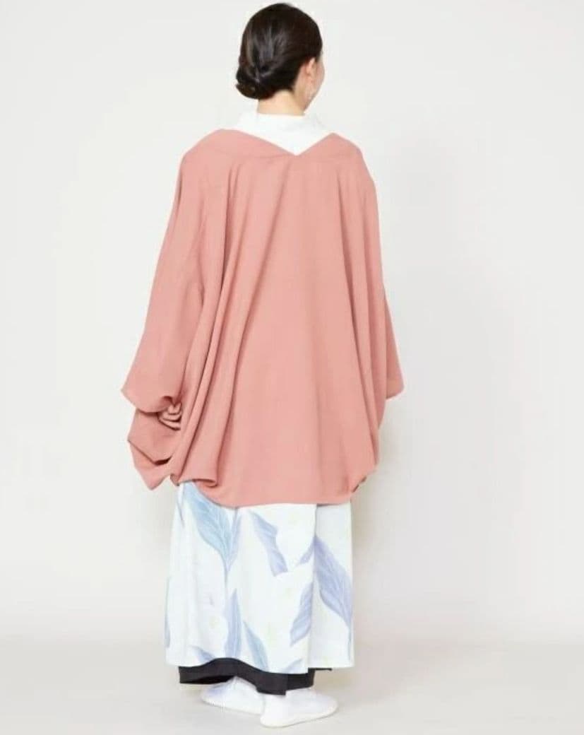 ワモノヤカヤ　新品未使用タグ付き水芭蕉羽織付きロングワンピースFREE SIZE