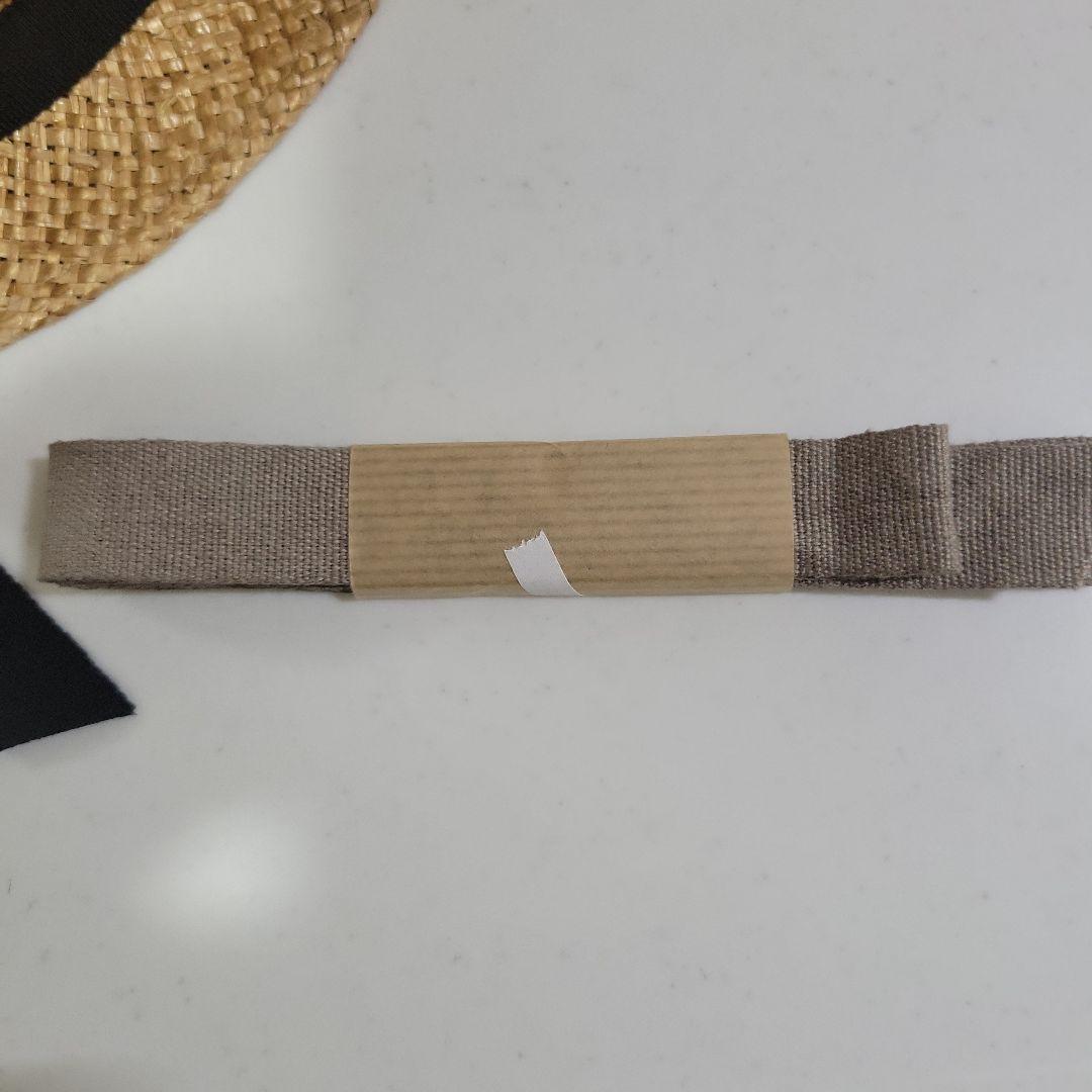 カワムラ帽子店、瑠璃、草木染めリボン、カンカン帽