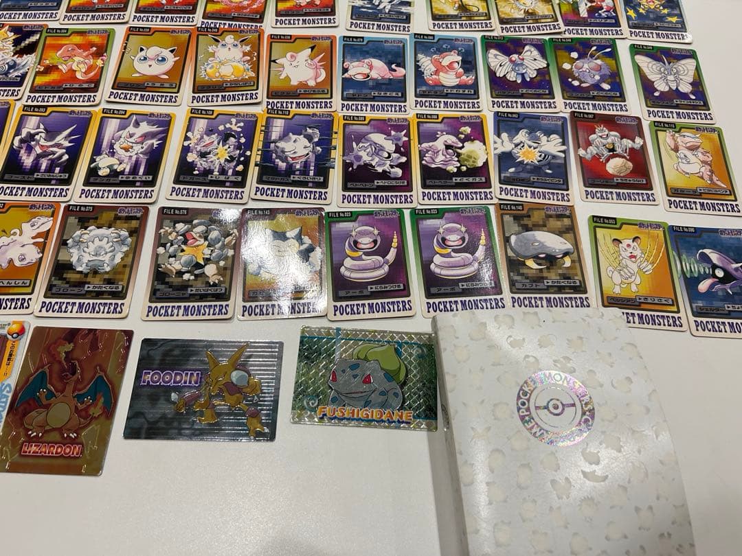 【希少品】ポケモンカードダス96枚 meiji ポケモンカード3枚+ファイル