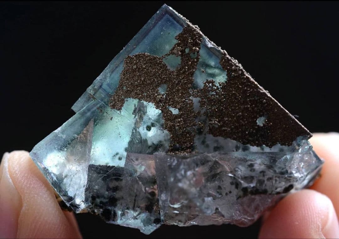 天然石 フローライト 鉱物　湖南省産　ヤオガンシャンフローライト原石