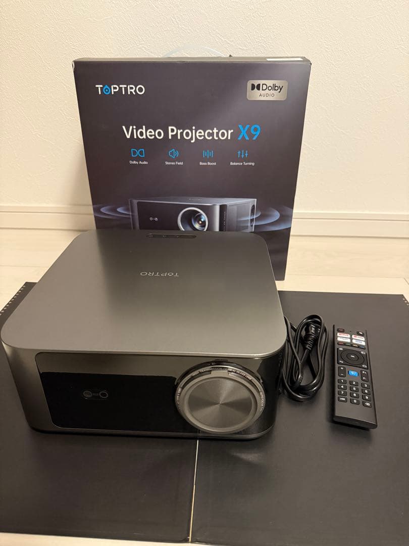 使用1時間 TOPTRO X9 プロジェクター