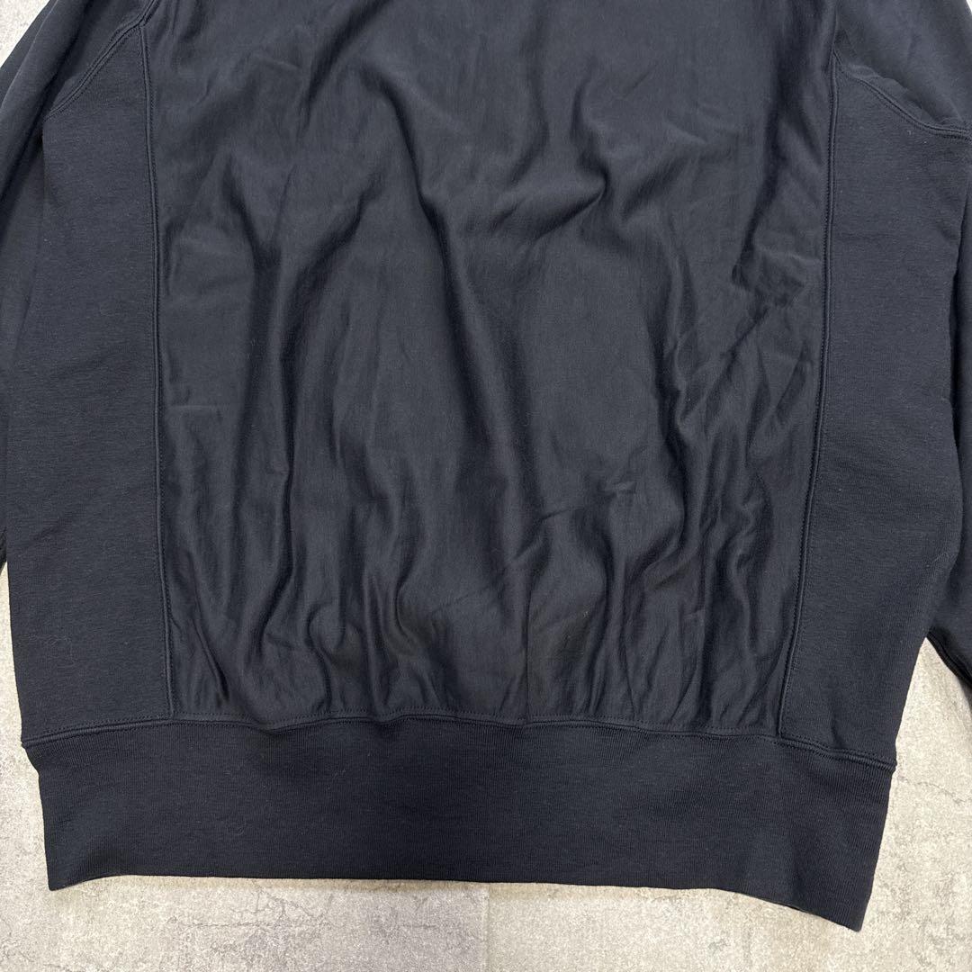 AURALEE ELASTIC HIGH GAUGE SWEAT 黒 23ss