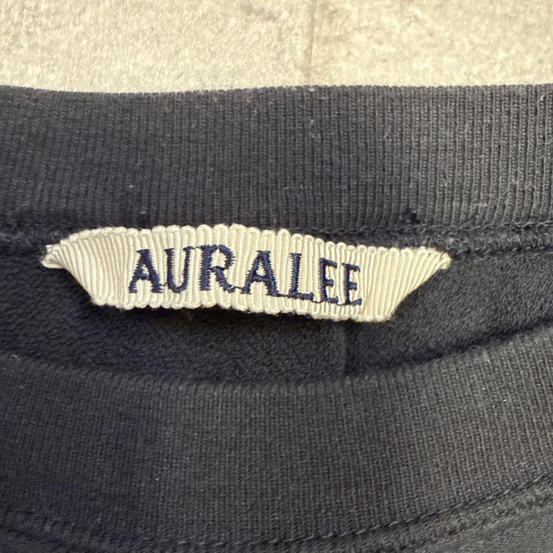 AURALEE ELASTIC HIGH GAUGE SWEAT 黒 23ss