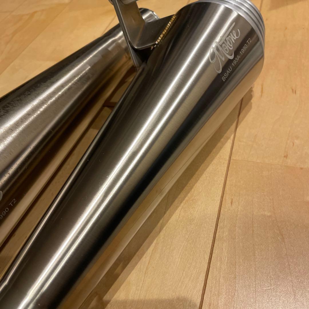 Motone ステンレス マフラー 2個セット トライアンフ スラクストンRS用