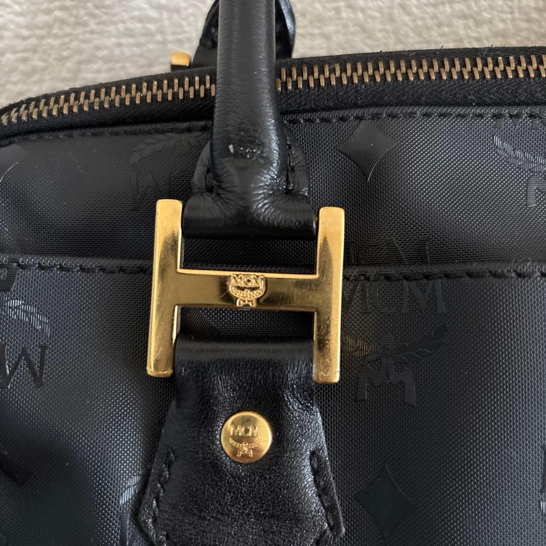 エムシーエム 2way ミニボストン モノグラム ブラック