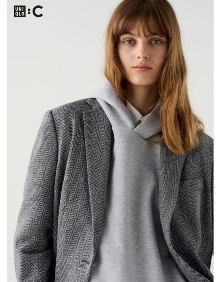 UNIQLO C ツイードオーバーサイズジャケット 新品未使用 Lサイズ