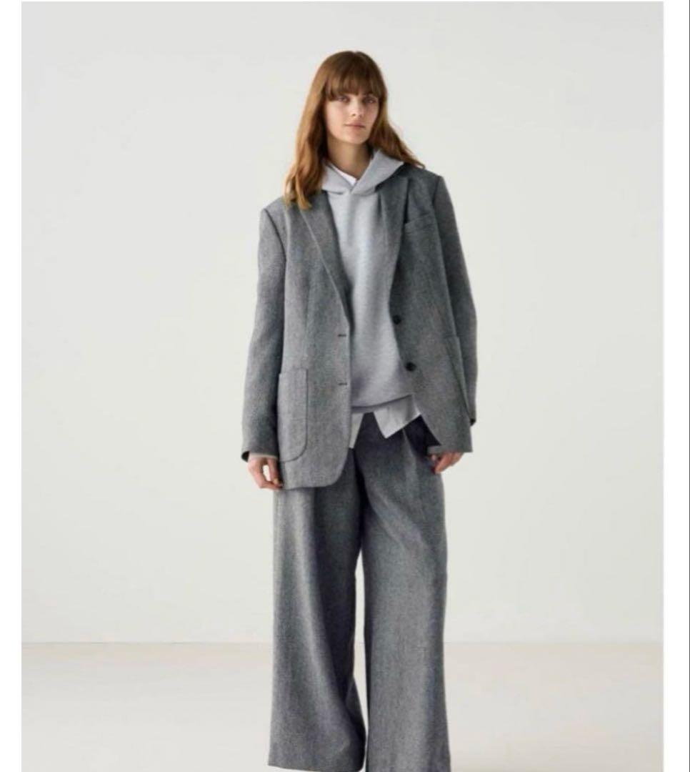 UNIQLO C ツイードオーバーサイズジャケット 新品未使用 Lサイズ