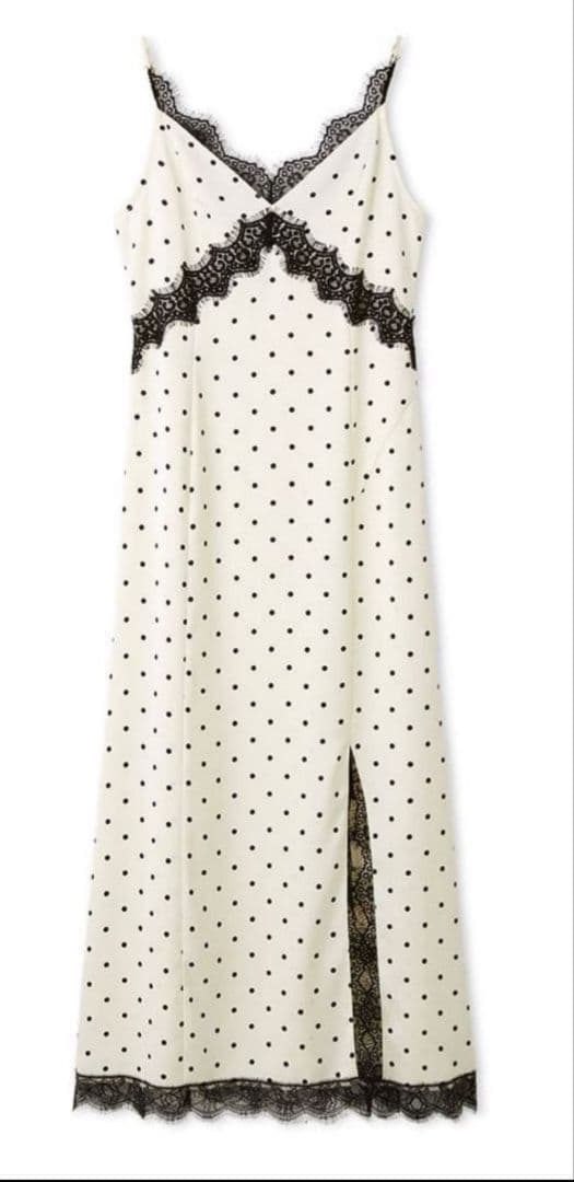 人気完売品　新品未使用　FRAY I.D レーストリムキャミワンピース