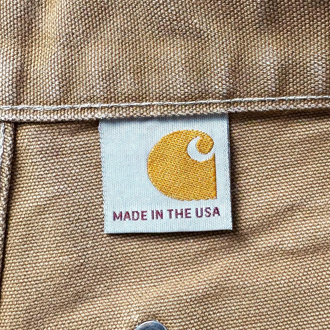 carhartt ダブルニー usa製 W32 L30 ブラウン 鬼フェード
