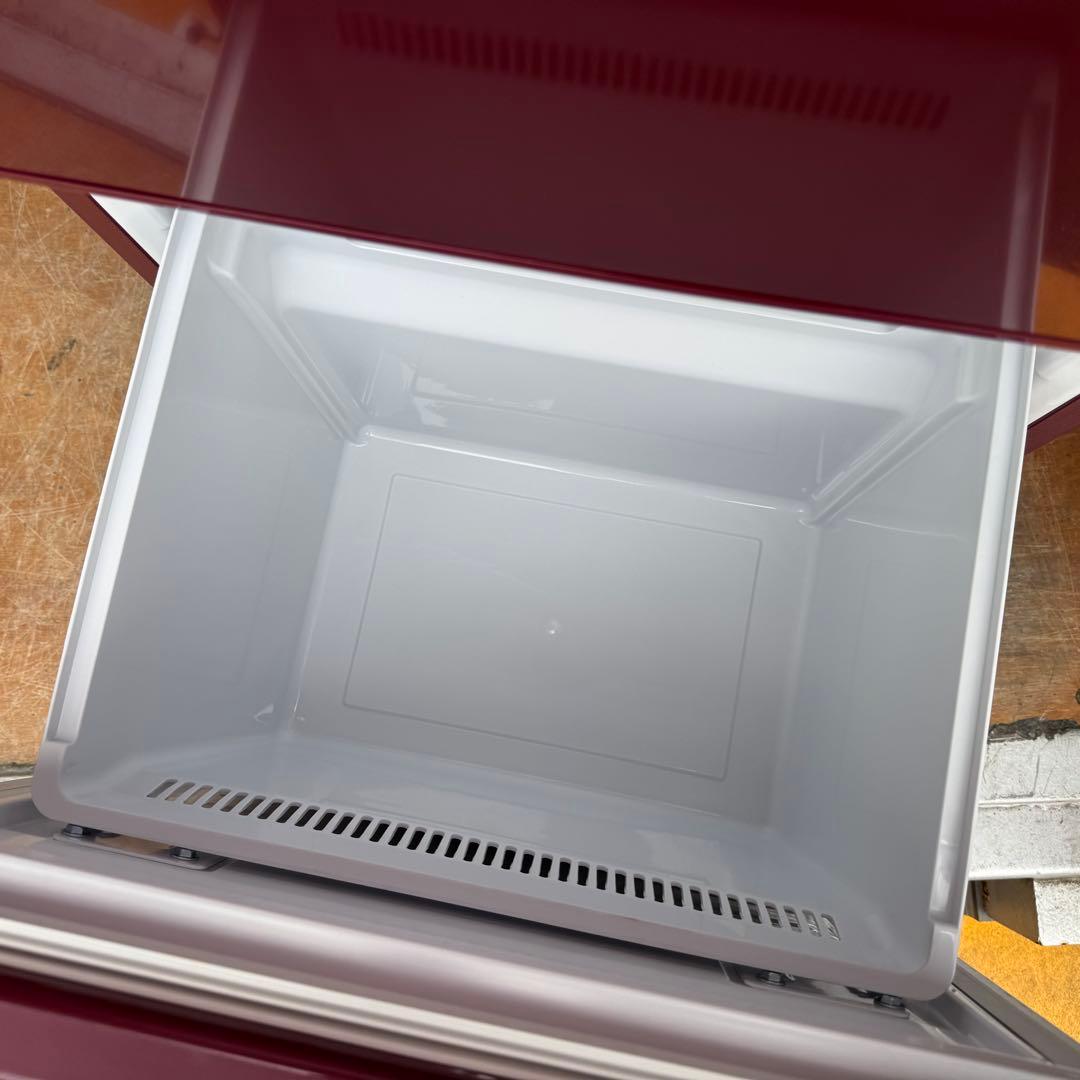 C7519★2023年製美品★アクア　冷蔵庫　赤　レッド　自動霜取り　一人暮らし