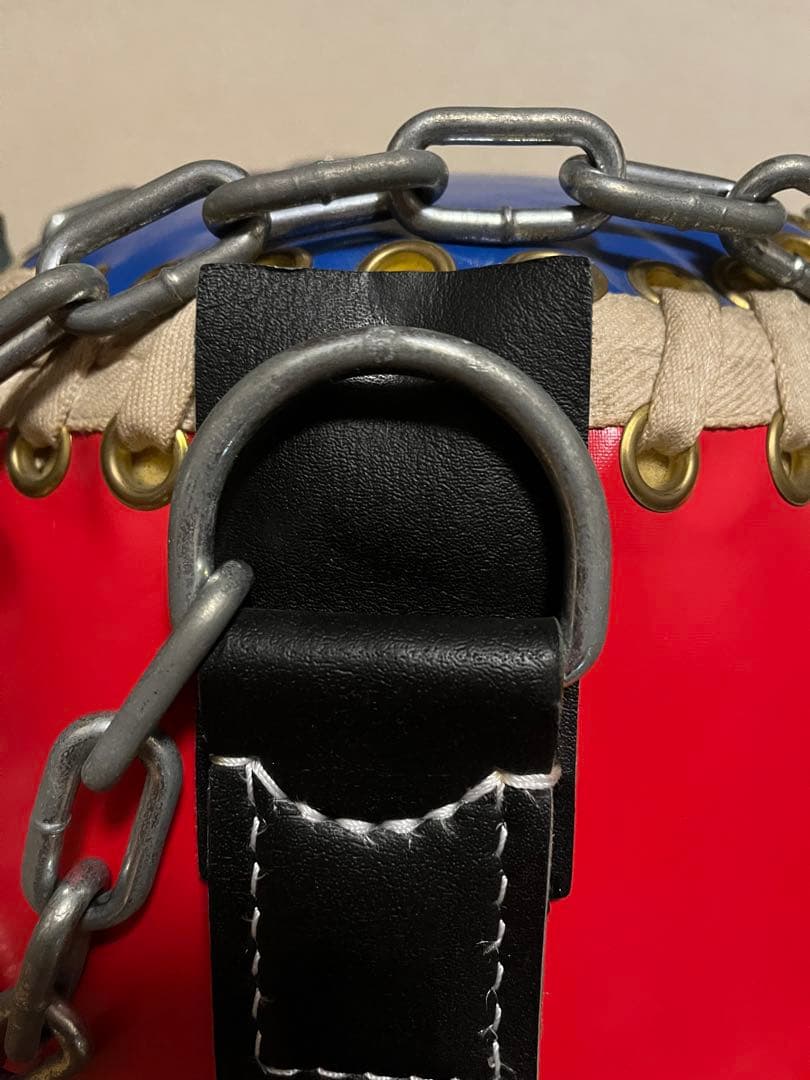 Winning ウイニング　タイミングバッグ　サンドバッグ 赤/青 チェーン付き