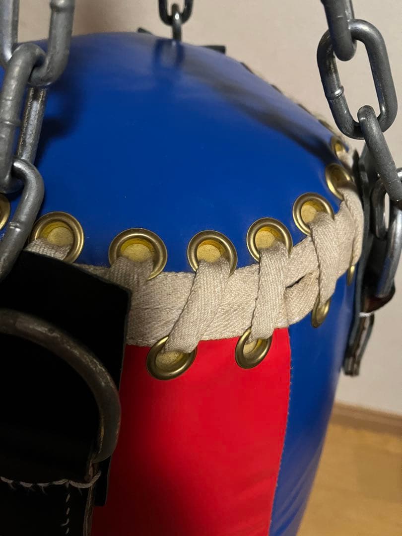 Winning ウイニング　タイミングバッグ　サンドバッグ 赤/青 チェーン付き