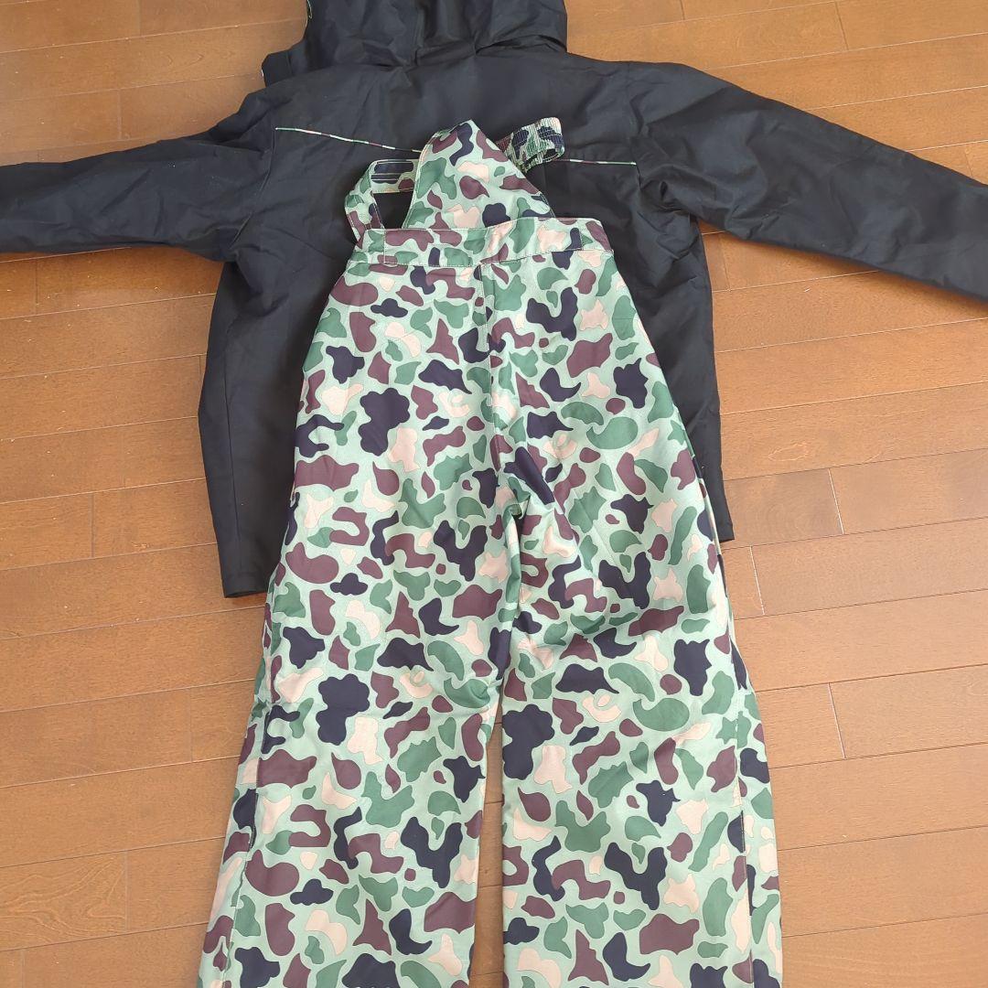 フェニックス　スキーウェア 子ども用 ブラック 迷彩 サイズ160　1回のみ使用