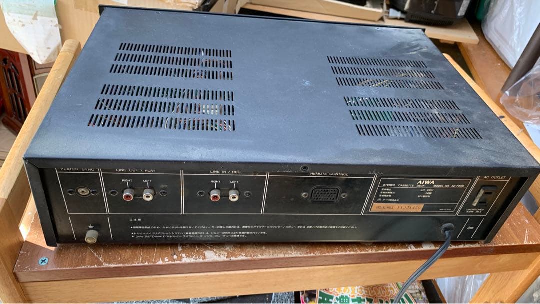 M5998 AIWA アイワ カセットデッキ AD-F90M ジャンク